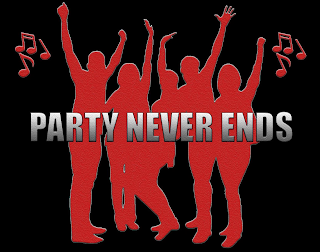 PARTY NEVER ENDS logo