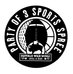 PARTY OF 3 SPORTS SPREE BUFFALO WILD WINGS GRILL & BAR logo