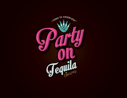 PARTY ON TEQUILA BY THE WORLD OF CHALLENGE "TIME TO CELEBRATE" logo