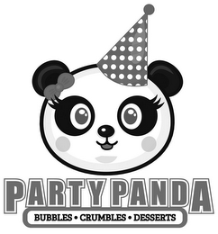 PARTY PANDA BUBBLES · CRUMBLES · DESSERTS logo