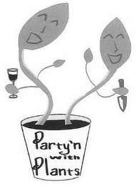 PARTY'N WITH PLANTS logo
