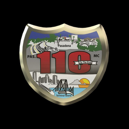 PASADENA PAS. MC 110 MC TO THE END TERMINAL ISLAND ROSE BOWL logo