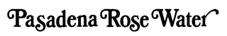 PASADENA ROSE WATER logo