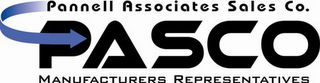 PASCO PANNELL ASSOCIATES SALES CO. MANUFACTURERS REPRESENTATIVES logo