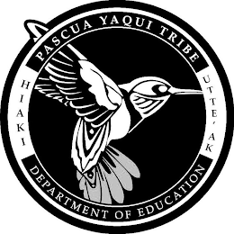 PASCUA YAQUI TRIBE DEPARTMENT OF EDUCATION HIAKI UTTE'AK logo