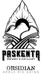 PASKENTA BREWERY & DISTILLERY OBSIDIAN APPLE PIE SHINE logo