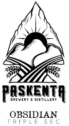 PASKENTA BREWERY & DISTILLERY OBSIDIAN TRIPLE SEC logo