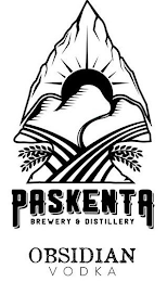 PASKENTA BREWERY & DISTILLERY OBSIDIAN VODKA logo