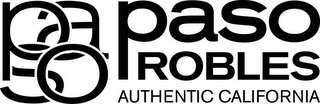 PASO PASO ROBLES AUTHENTIC CALIFORNIA logo