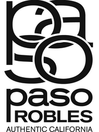 PASO PASO ROBLES AUTHENTIC CALIFORNIA logo