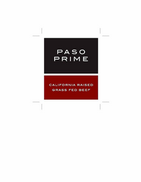 PASO PRIME CALIFORNIA RAISED GRASS FEED BEEF logo