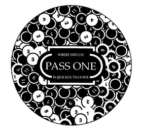 PASS ONE WHERE IMPULSE IS QUICKER THAN WIT 1 2 3 4 5 6 7 8 9 10 11 12 logo
