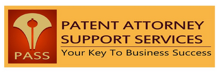 PASS PATENT ATTORNEY SUPPORT SERVICES YOUR KEY TO BUSINESS SUCCESS logo