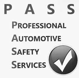 PASS PROFESSIONAL AUTOMOTIVE SAFETY SERVICES logo