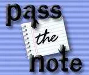 PASS THE NOTE logo