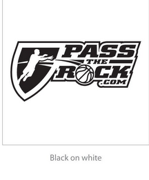 PASS THE ROCK .COM BLACK ON WHITE logo