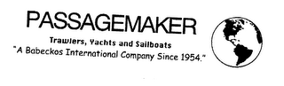 PASSAGEMAKER TRAWLERS, YACHTS AND SAILBOATS "A BABECKOS INTERNATIONAL COMPANY SINCE 1954." logo