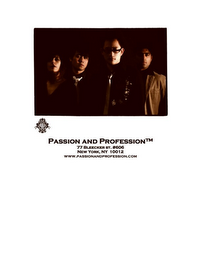 PASSION AND PROFESSION 77 BLEECKER ST. #606 NEW YORK, NY 10012 WWW.PASSIONANDPROFESSION.COM logo