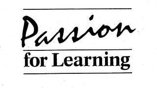 PASSION FOR LEARNING logo