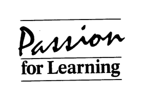 PASSION FOR LEARNING logo
