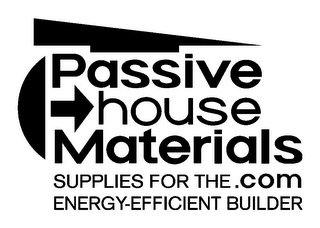 PASSIVE HOUSE MATERIALS .COM SUPPLIES FOR THE ENERGY-EFFICIENT BUILDER logo