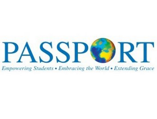 PASSPORT EMPOWERING STUDENTS ·EMBRACING THE WORLD · EXTENDING GRACE logo