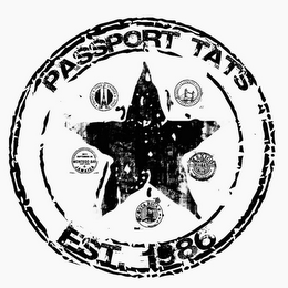 PASSPORT TATS, EST 1986, FRANCE PARIS, LONDON, MEXICO, PATRIA PATRIA TUS HIJOS TE JURAN, COSTA RICA, SIR DONALD SANGSTER INTERNATIONAL AIRPORT,SAINT JAMES MONTEGO BAY JAMAICA, 2011 SEPTEMBER 26 logo