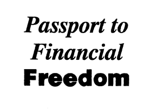 PASSPORT TO FINANCIAL FREEDOM logo