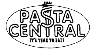 PASTA CENTRAL IT'S TIME TO EAT! logo