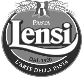 PASTA LENSI DAL 1920 L'ARTE DELLA PASTA logo