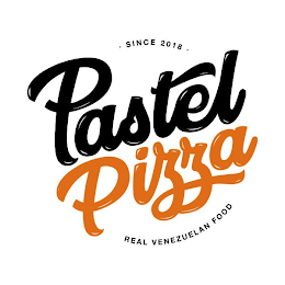 PASTEL PIZZA · SINCE 2018 · REAL VENEZUELAN FOOD logo