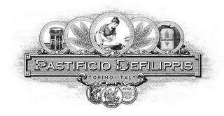 PASTIFICIO DEFILIPPIS TORINO ITALY FARINA GRANO MIGLIORE PASTA FRESCA - PASTIFICIO DEFILIPPIS - TORINO 1939 1900 logo