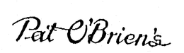 PAT O'BRIEN'S logo