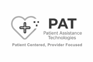PAT PATIENT ASSISTANCE TECHNOLOGIES PATIENT CENTERED, PROVIDER FOCUSED logo