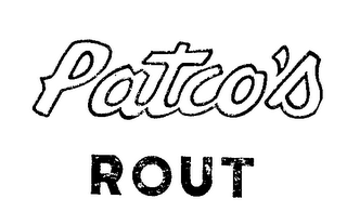 PATCO'S ROUT logo