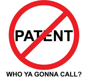 PATENT, WHO YA GONNA CALL? logo