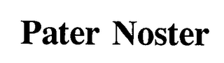 PATER NOSTER logo