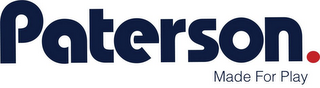 PATERSON MADE FOR PLAY logo