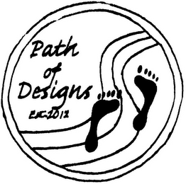 PATH OF DESIGNS EST. 2012 logo