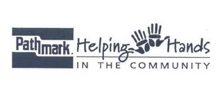 PATHMARK. HELPING HANDS IN THE COMMUNITY logo