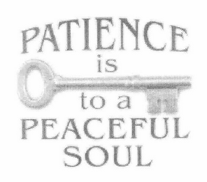 PATIENCE IS TO A PEACEFUL SOUL logo