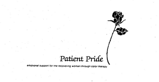 PATIENT PRIDE EMOTIONAL SUPPORT FOR THE RECOVERING WOMAN THROUGH COLOR THERAPY logo