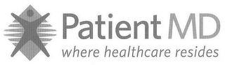 PATIENTMD WHERE HEALTHCARE RESIDES logo