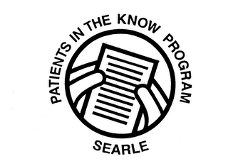 PATIENTS IN THE KNOW PROGRAM SEARLE logo