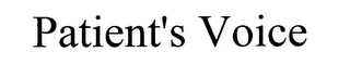 PATIENT'S VOICE logo