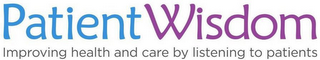 PATIENTWISDOM IMPROVING HEALTH AND CAREBY LISTENING TO PATIENTS logo