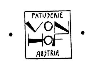 PATISSERIE VON HOF AUSTRIA logo