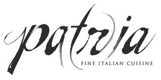 PATRIA FINE ITALIAN CUISINE logo