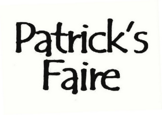 PATRICK'S FAIRE logo