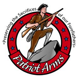 PATRIOT ARMS "PRESERVING THE SACRIFICES OF OUR FOREFATHERS" logo